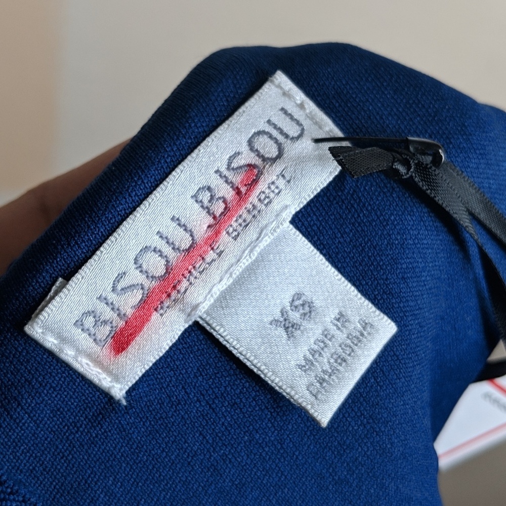 BISOU BISOU Blue Crop Top NEW - Picture 5 of 6